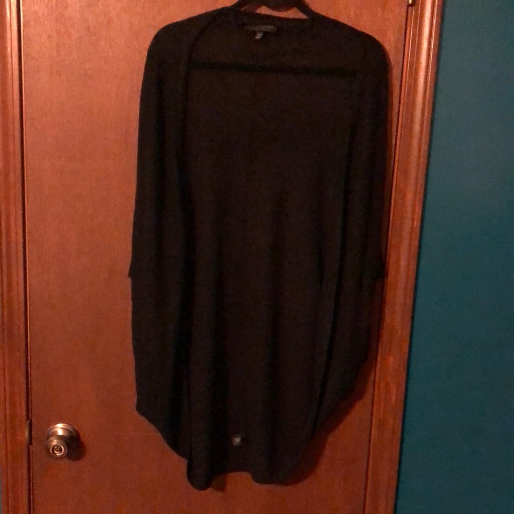 14/16 Lane Bryant black shawl shrug cardigan 100% Acrylic